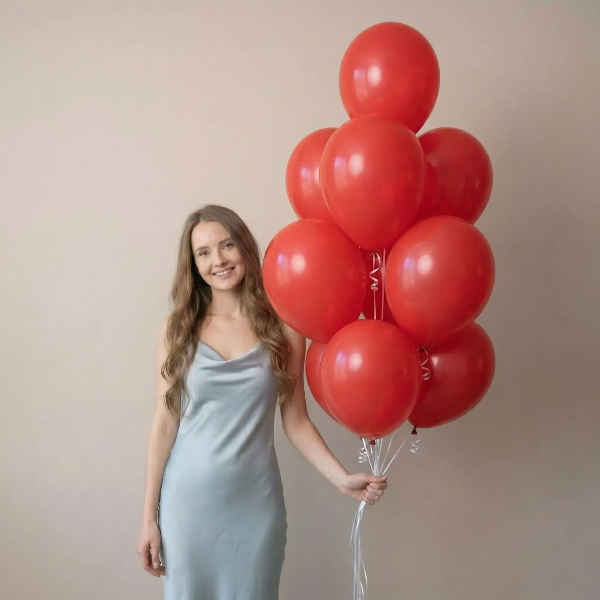 Helium Balloon 25 cm (Red)
